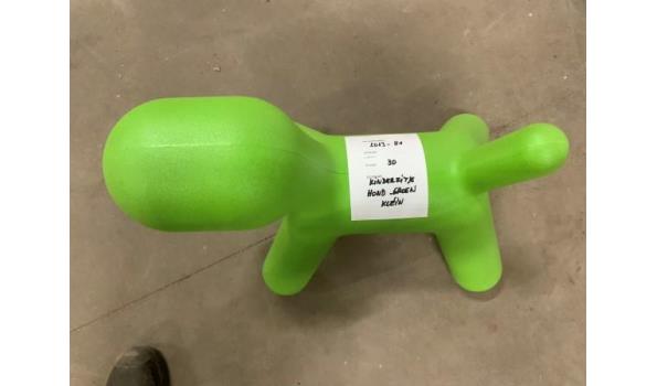 Kinderzitje hond (groen) zithoogte 30cm